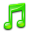 Green iTunes Icon 32x32 png